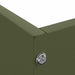 Margine pentru gazon 6 pcs Verde măsliniu 60 x 60 x 13 cm Oțel - WALTI WALTI