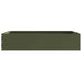 Margine pentru gazon 6 pcs Verde măsliniu 60 x 60 x 13 cm Oțel - WALTI WALTI