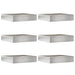 Margine pentru gazon 6 pcs Argintiu 60 x 60 x 13 cm - WALTI WALTI