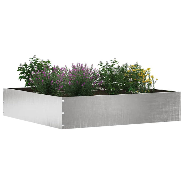 Margine pentru gazon 6 pcs Argintiu 60 x 60 x 13 cm - WALTI WALTI