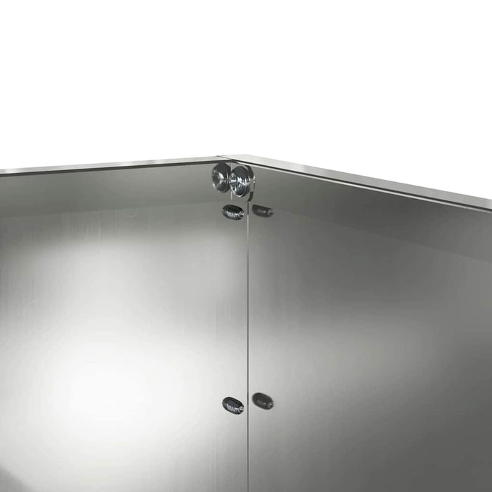 Margine pentru gazon Argintiu 60 x 60 x 13 cm Oțel Galvanizat - WALTI WALTI
