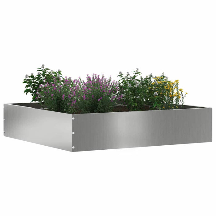 Margine pentru gazon Argintiu 60 x 60 x 13 cm Oțel Galvanizat - WALTI WALTI