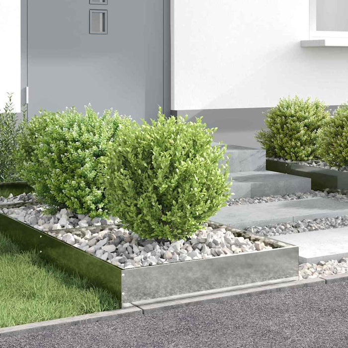 Margine pentru gazon 6 pcs Argintiu 60 x 60 x 13 cm - WALTI WALTI