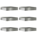 Margine pentru gazon 6 pcs Argintiu 60 x 60 x 13 cm - WALTI WALTI