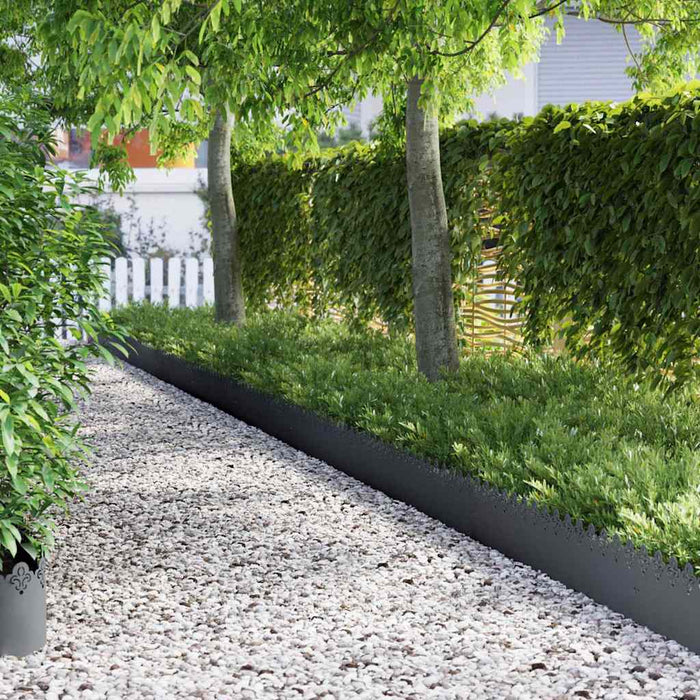 Borduri pentru gazon 30 pcs Antracit 103 x 0,05 x 22 cm Oțel - WALTI WALTI