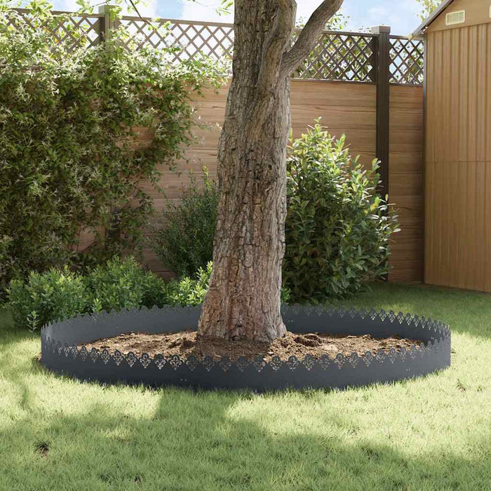 Borduri pentru gazon 30 pcs Antracit 103 x 0,05 x 22 cm Oțel - WALTI WALTI