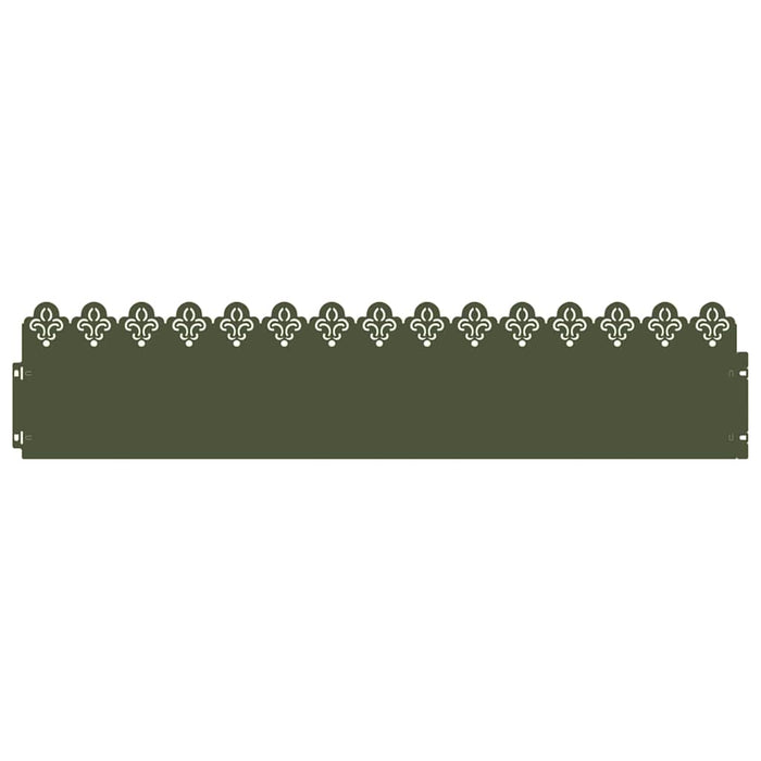 Borduri pentru gazon 10 pcs Verde măsliniu 103 x 0,05 x 22 cm - WALTI WALTI
