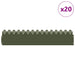 Borduri pentru gazon 20 pcs Verde măsliniu 103 x 0,05 x 22 cm - WALTI WALTI
