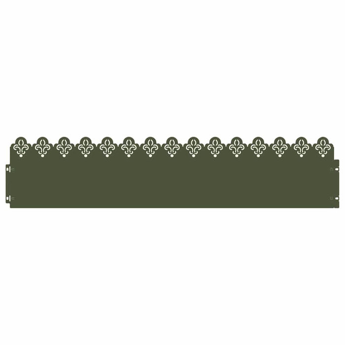 Borduri pentru gazon 30 pcs Verde măsliniu 103 x 0,05 x 22 cm - WALTI WALTI