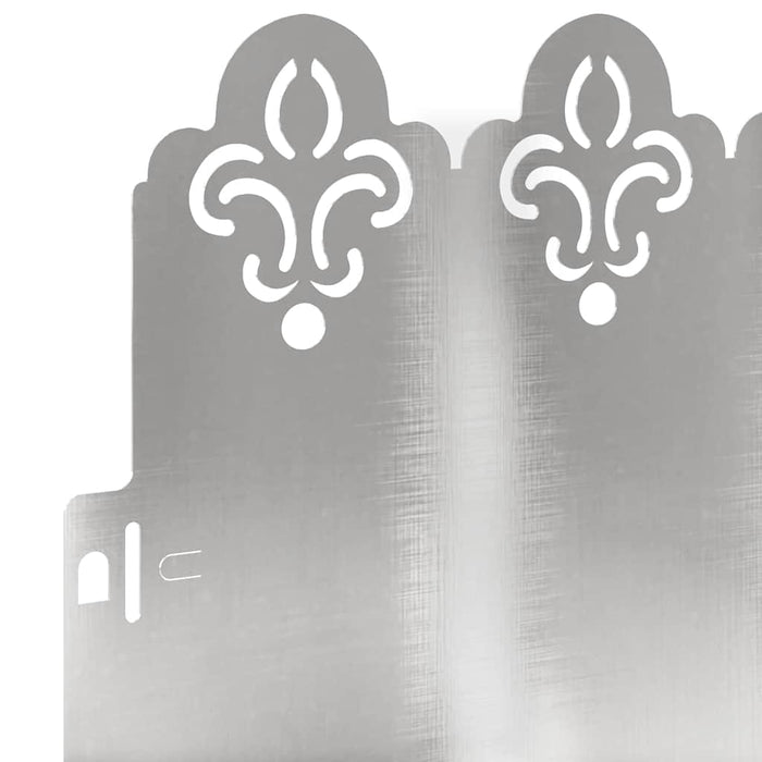 Borduri pentru gazon 10 pcs Argintiu 103 x 0,05 x 22 cm - WALTI WALTI