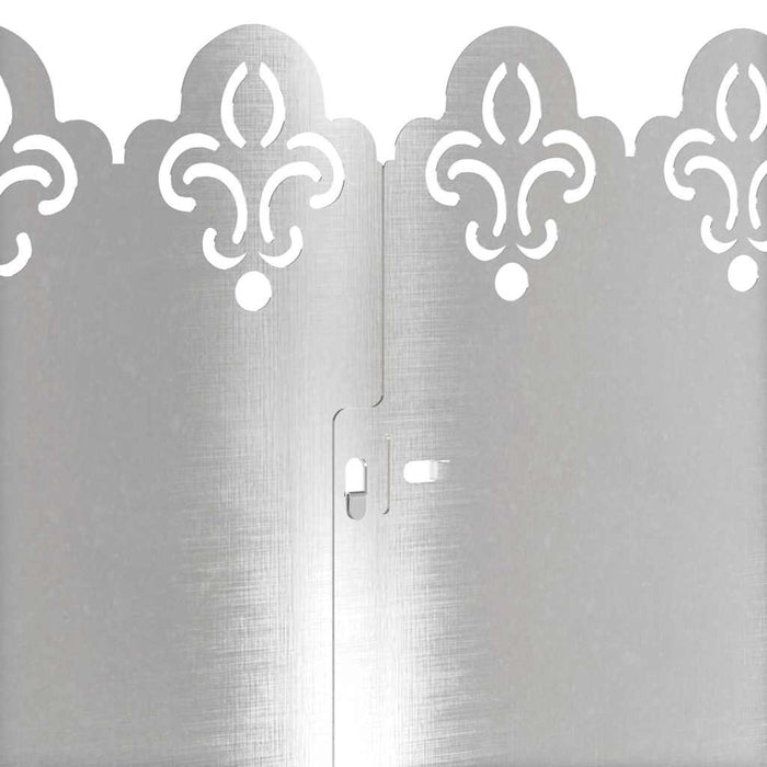 Borduri pentru gazon 10 pcs Argintiu 103 x 0,05 x 22 cm - WALTI WALTI