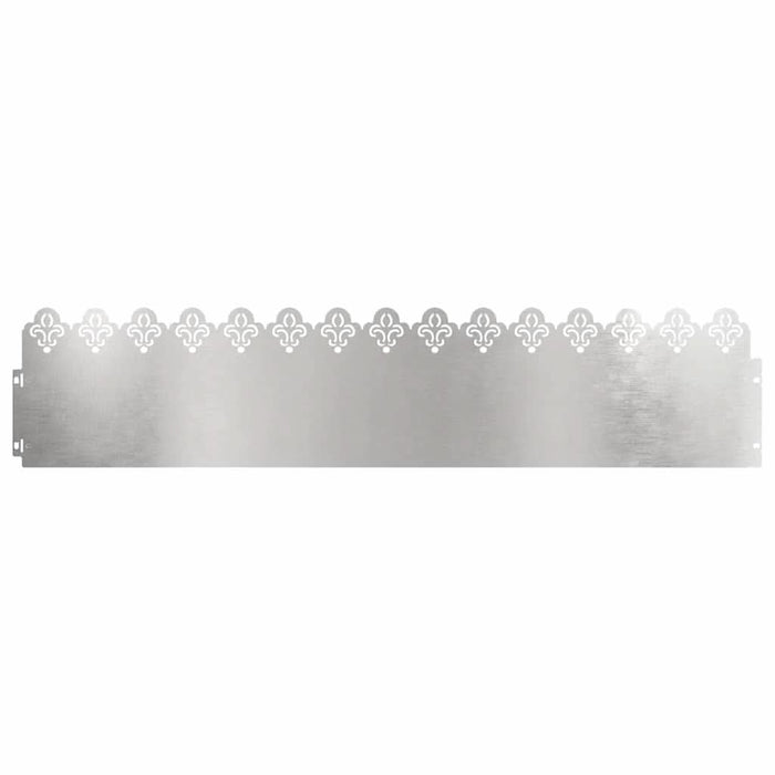 Borduri pentru gazon 10 pcs Argintiu 103 x 0,05 x 22 cm - WALTI WALTI