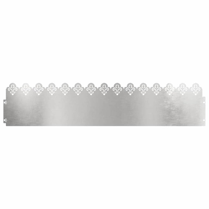 Borduri pentru gazon 20 pcs Argintiu 103 x 0,05 x 22 cm - WALTI WALTI