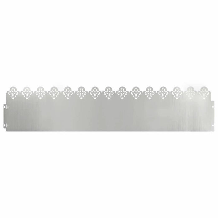 Borduri pentru gazon 10 pcs Argintiu 103 x 0,05 x 22 cm - WALTI WALTI