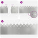 Borduri pentru gazon 10 pcs Argintiu 103 x 0,05 x 22 cm - WALTI WALTI