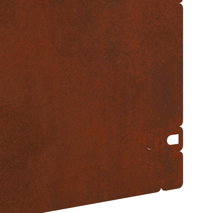 Borduri pentru gazon 10 pcs Ruginit 103 x 0,05 x 22 cm - WALTI WALTI
