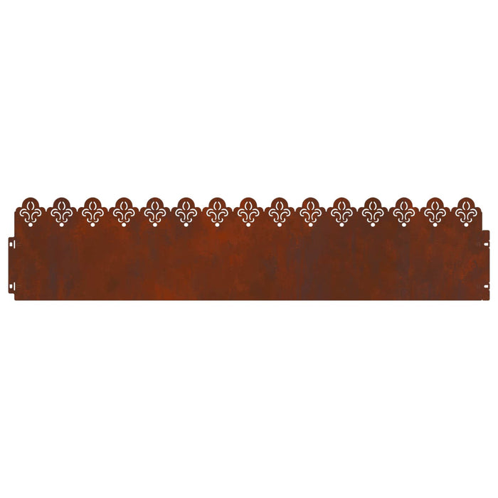 Borduri pentru gazon 10 pcs Ruginit 103 x 0,05 x 22 cm - WALTI WALTI