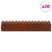 Borduri pentru gazon 20 pcs Ruginit 103 x 0,05 x 22 cm - WALTI WALTI