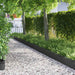 Borduri pentru gazon 30 pcs Negru 103 x 0,05 x 22 cm Oțel - WALTI WALTI