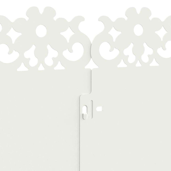 Borduri pentru gazon 10 pcs Alb 103 x 0,05 x 22 cm Oțel - WALTI WALTI