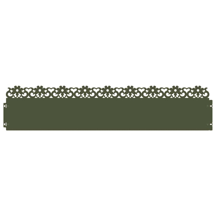 Borduri pentru gazon 20 pcs Verde măsliniu 103 x 0,05 x 22 cm - WALTI WALTI