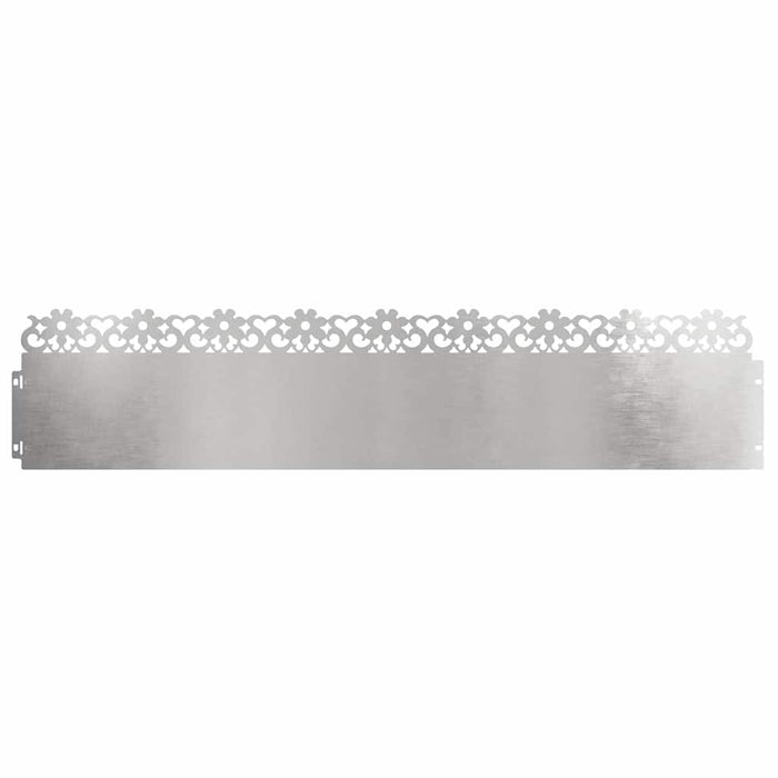 Borduri pentru gazon 10 pcs Argintiu 103 x 0,05 x 22 cm - WALTI WALTI
