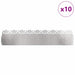 Borduri pentru gazon 10 pcs Argintiu 103 x 0,05 x 22 cm - WALTI WALTI