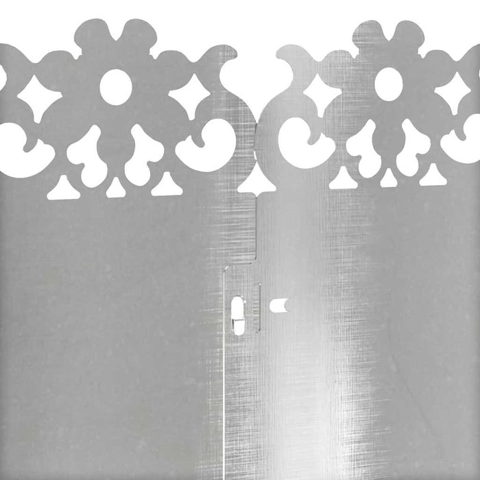 Borduri pentru gazon 20 pcs Argintiu 103 x 0,05 x 22 cm - WALTI WALTI