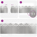 Borduri pentru gazon 20 pcs Argintiu 103 x 0,05 x 22 cm - WALTI WALTI