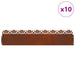 Borduri pentru gazon 10 pcs Ruginit 103 x 0,05 x 22 cm - WALTI WALTI