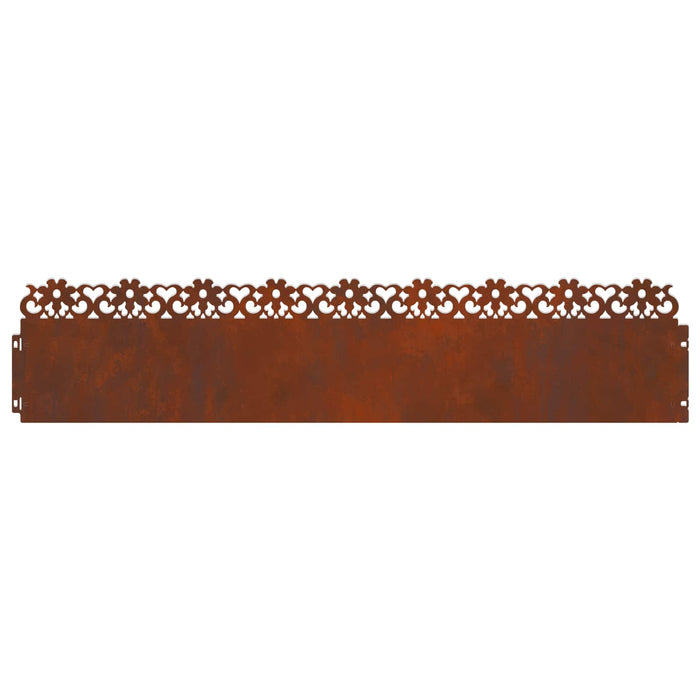 Borduri pentru gazon 10 pcs Ruginit 103 x 0,05 x 22 cm - WALTI WALTI