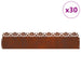 Borduri pentru gazon 30 pcs Ruginit 103 x 0,05 x 22 cm - WALTI WALTI