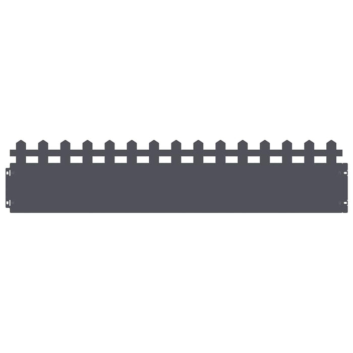 Borduri pentru gazon 20 pcs Antracit 103 x 0,05 x 22 cm Oțel - WALTI WALTI