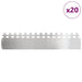Borduri pentru gazon 20 pcs Argintiu 103 x 0,05 x 22 cm - WALTI WALTI