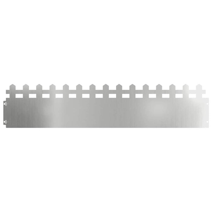 Borduri pentru gazon 10 pcs Argintiu 103 x 0,05 x 22 cm - WALTI WALTI