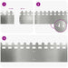 Borduri pentru gazon 10 pcs Argintiu 103 x 0,05 x 22 cm - WALTI WALTI