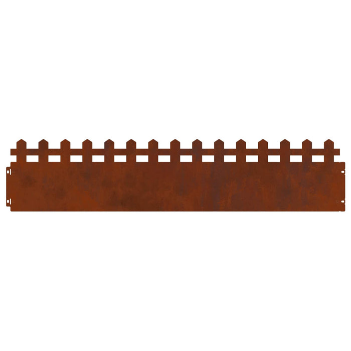 Borduri pentru gazon 10 pcs Ruginit 103 x 0,05 x 22 cm - WALTI WALTI