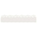 Borduri pentru gazon 10 pcs Alb 103 x 0,05 x 22 cm Oțel - WALTI WALTI