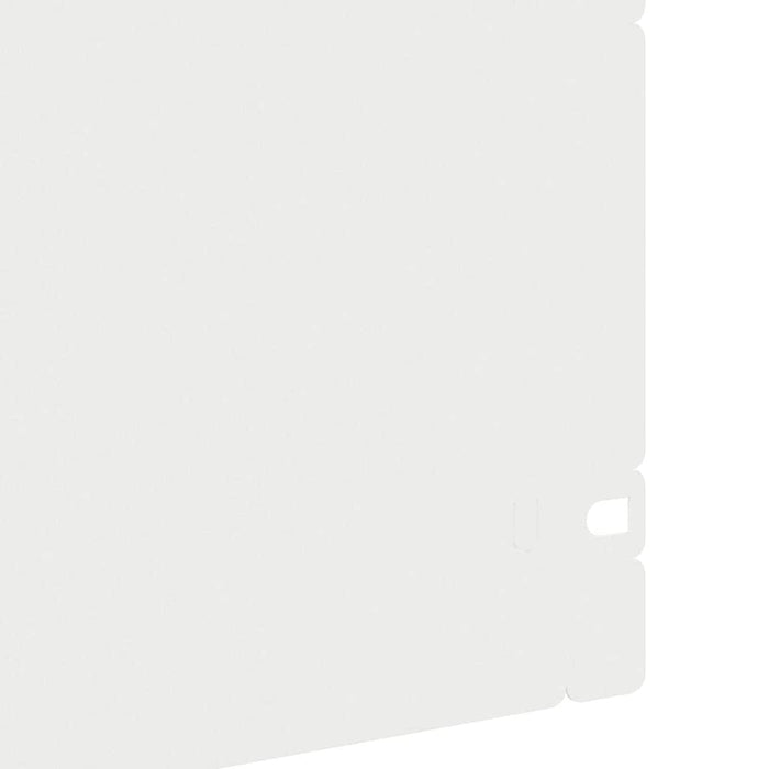 Borduri pentru gazon 30 pcs Alb 103 x 0,05 x 22 cm Oțel - WALTI WALTI