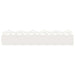 Borduri pentru gazon 30 pcs Alb 103 x 0,05 x 22 cm Oțel - WALTI WALTI