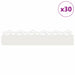 Borduri pentru gazon 30 pcs Alb 103 x 0,05 x 22 cm Oțel - WALTI WALTI