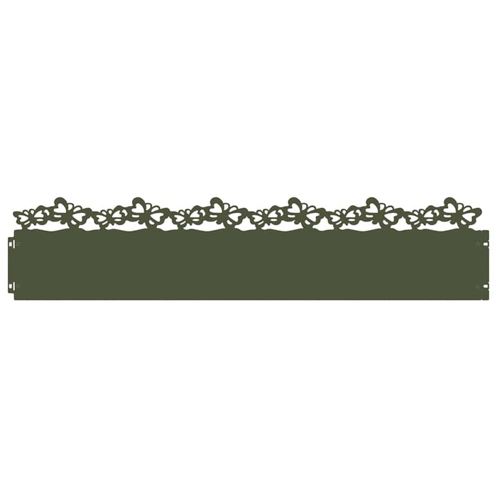 Borduri pentru gazon 20 pcs Verde măsliniu 103 x 0,05 x 22 cm - WALTI WALTI