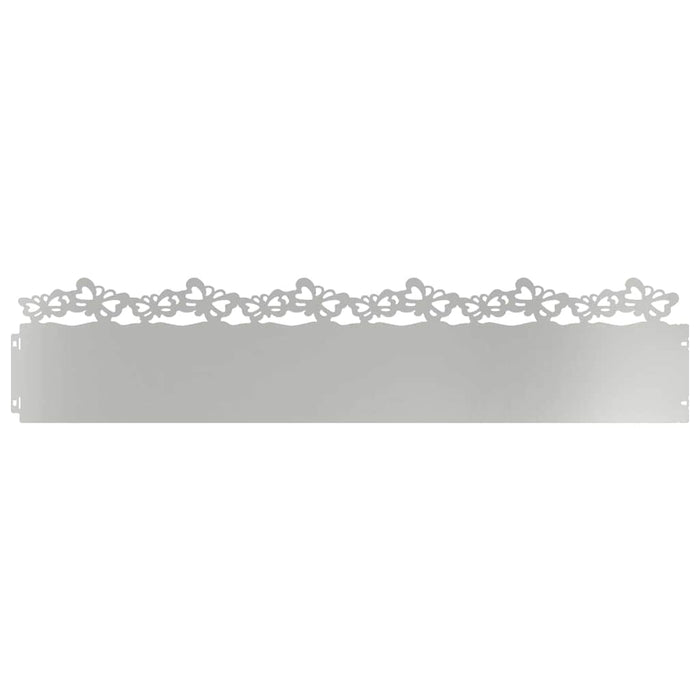 Borduri pentru gazon 10 pcs Argintiu 103 x 0,05 x 22 cm - WALTI WALTI