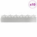 Borduri pentru gazon 10 pcs Argintiu 103 x 0,05 x 22 cm - WALTI WALTI