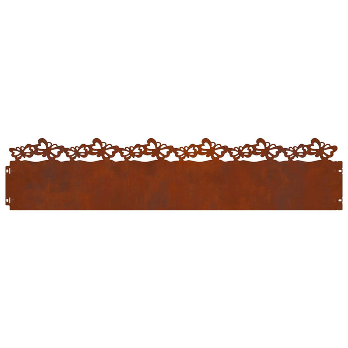 Borduri pentru gazon 30 pcs Ruginit 103 x 0,05 x 22 cm - WALTI WALTI