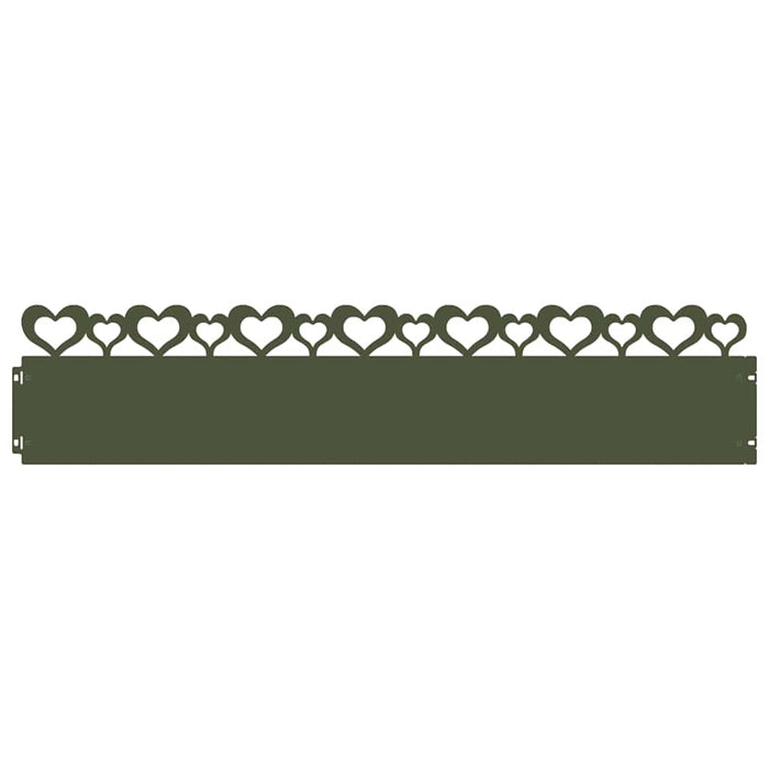 Borduri pentru gazon 20 pcs Verde măsliniu 103 x 0,05 x 22 cm - WALTI WALTI