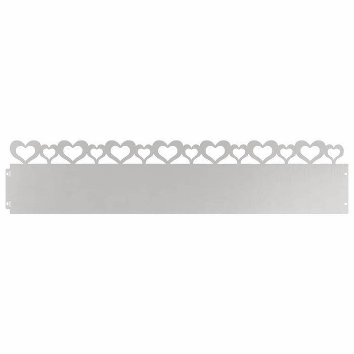 Borduri pentru gazon 10 pcs Argintiu 103 x 0,05 x 22 cm - WALTI WALTI