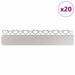 Borduri pentru gazon 20 pcs Argintiu 103 x 0,05 x 22 cm - WALTI WALTI