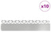 Borduri pentru gazon 10 pcs Argintiu 103 x 0,05 x 22 cm - WALTI WALTI