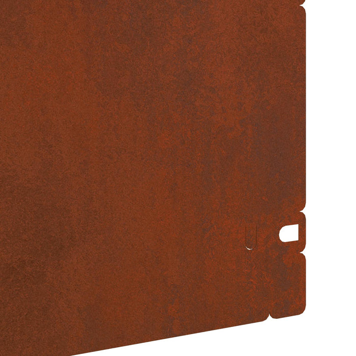 Borduri pentru gazon 20 pcs Ruginit 103 x 0,05 x 22 cm - WALTI WALTI